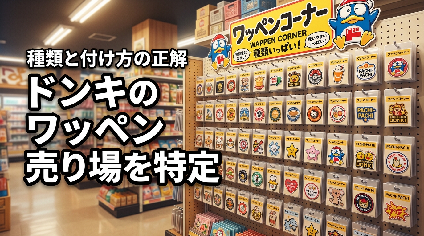 【必見】ドンキのワッペン売り場を特定！種類やメリット・上手な付け方の正解