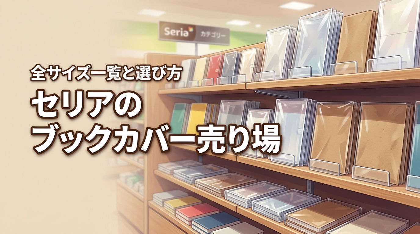 セリアのブックカバーの売り場の場所はここ！全サイズ一覧と失敗しない選び方を伝授